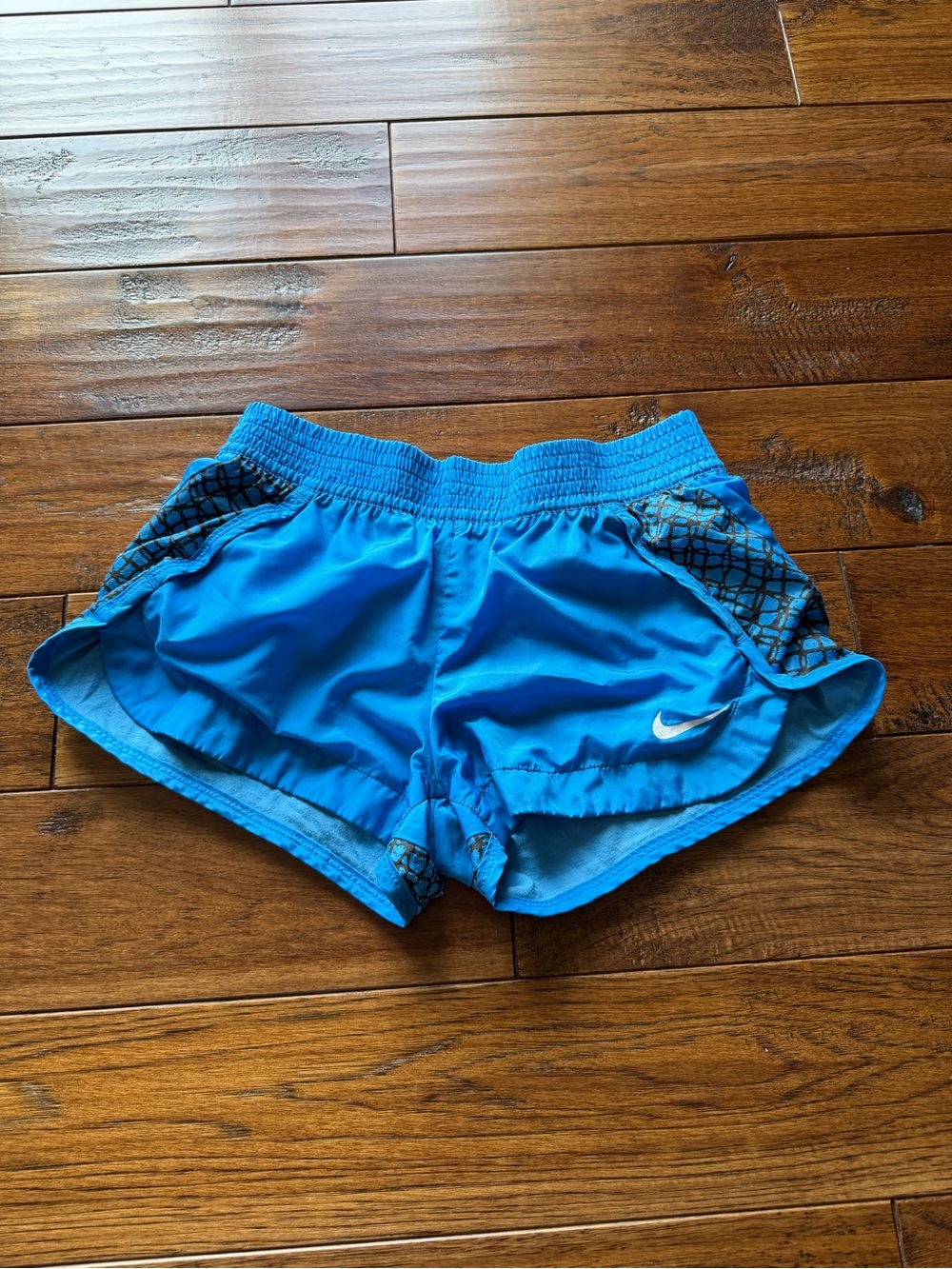 Nike Bright Blue Athletic Shorts with Elastic Waist